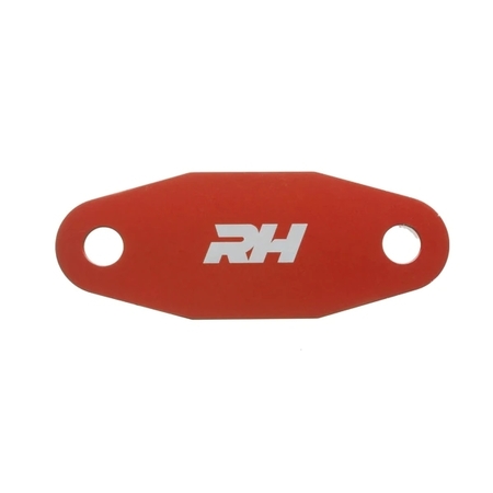 RED HORSE PERFORMANCE ALUMINUM BLOCK -OFF PLATE FOR FORD 351C/351M & 400 ENGINE -RED 4810-400-3